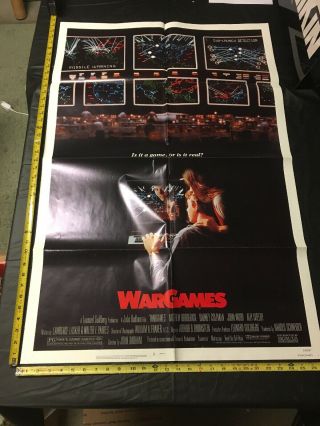 Vintage 1983 War Games 1 - Sh Theater Movie Poster Matthew Broderick