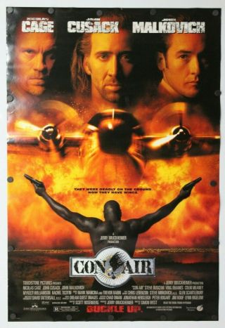 Con Air 1997 Double Sided Movie Poster 27 " X 40 "