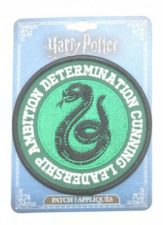 Harry Potter Slytherin Crest Iron On Patch Officially Licensed Us