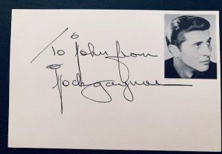 Jock Gaynor Vintage Autograph - Batman - Voyage To The Bottom Of The Sea