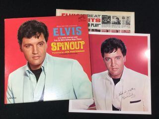 Vintage Rare Elvis Presley Promotional Use Only Lp Record Album " Spinout "