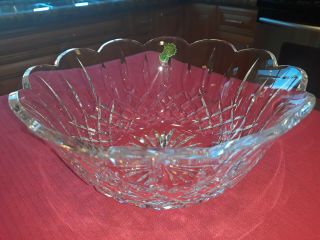 Vintage Waterford Crystal " Lismore " 9 " Salad / Centerpiece Bowl  " Gift "