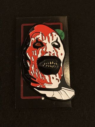 Cursed Cult Art The Clown Terrifier 3 Inch Enamel Horror Pin