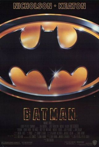 Batman Rolled Theatrical Regular Style 1 Sheet Movie Poster 1989