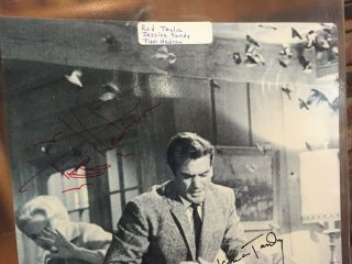 Fabulous Hollywood Photo Autographed by Alfred Hitchcock ' s Cast of 