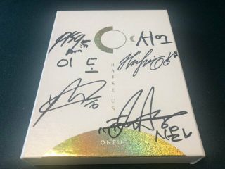 Oneus Album Autograph All Member Signed Promo Album Kpop 05