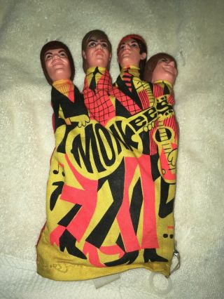 The Monkees Hand Puppet Pull Cord 1966 Collectible Toy Mattel Davy Jones No Work