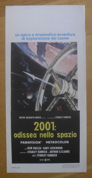 2001 A Space Odyssey Stanley Kubrick Sci - Fi Italian Movie Poster R70s