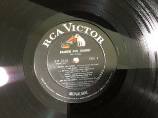 VINTAGE RARE ELVIS PRESLEY PROMOTIONAL USE ONLY LP RECORD ALBUM FRANKIE & JOHNNY 5