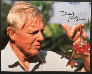 Sir David Attenborough Hand Signed Photo Autograph