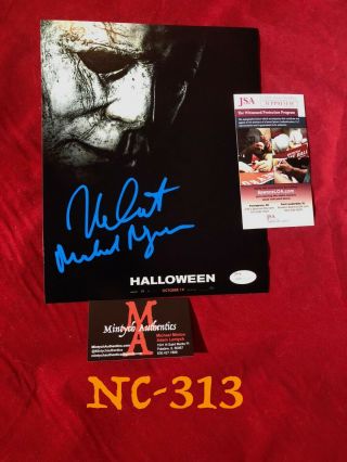 Nick Castle 2018 Halloween Auto Signed 8x10 Photo Jsa Michael Myers Horror