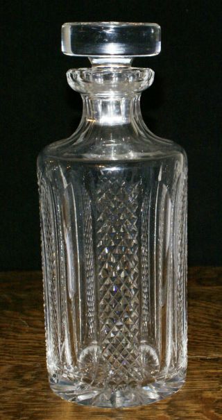 Waterford Crystal Glass Decanter With Matching Stopper Hibernia Spirit Pattern