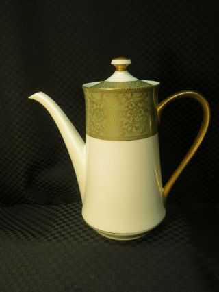 Sango China Versailles Green & Gold 3632 5 - Cup Coffee Pot W/lid,  Japan