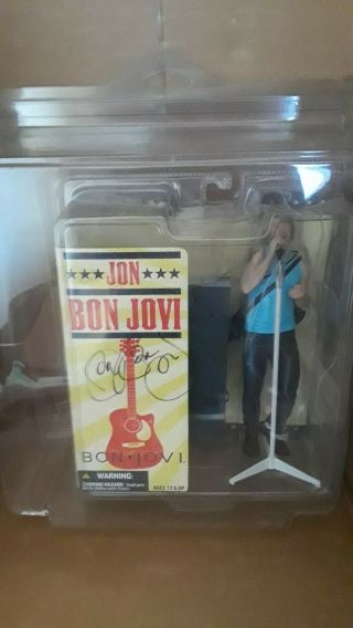 Jon Bon Jovi Action Figure Mcfarlane Toys Rare Vintage 2007 Autographed