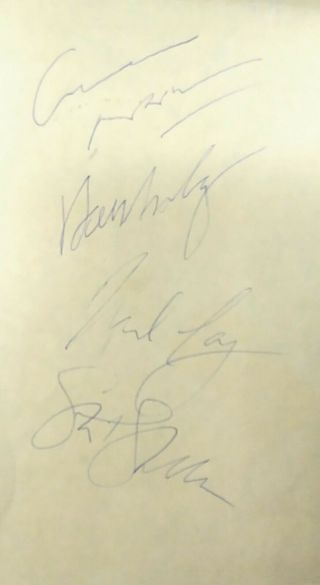 Crosby,  Stills,  Nash&young Full Band Autographed/hand - Signed Cut;neil,  David,  Graham