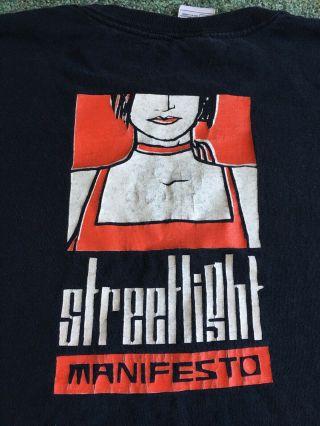 Vintage Streetlight Manifesto T - Shirt Ska Punk Size M 2 - Sided Toh Kay