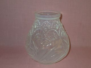 Antique Daum Nancy Lorrain France Opalescent Art Deco Glass Vase Signed Rare 4