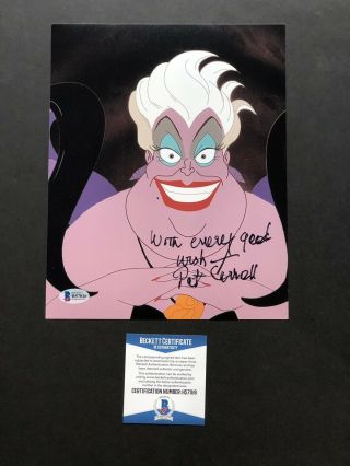 Pat Carroll Autographed Signed 8x10 Photo Beckett Bas Disney Ursula Mermaid