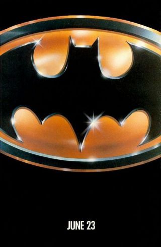 Batman Rolled Theatrical Advance Style 1 Sheet Movie Poster 1989