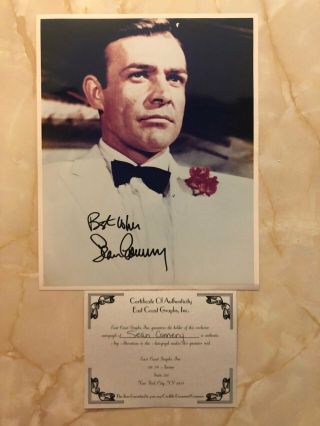Sean Connery James Bond Signed Autograph Great Picture