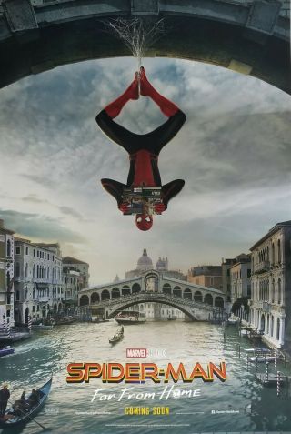 Spider - Man : Far From Home Italy Movie Poster Double Sided 27x40