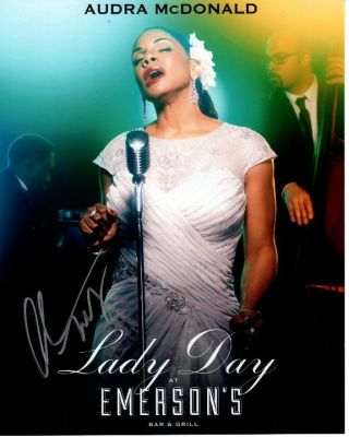 Audra Mcdonald Signed Autographed Lady Day Emerson Bar Billie Holiday Photo