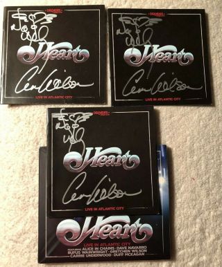 Autographed Heart Live In Atlantic City Cd / Blu - Ray Signed By Ann Nancy Wilson