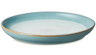 Denby Azure Coupe Round Dinner Plate 8 - Pc.  Set,  Msrp $256