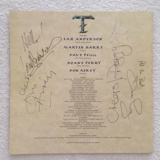Jethro Tull Crest Of A Knave Autographed Tour Book 2