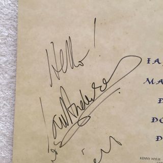 Jethro Tull Crest Of A Knave Autographed Tour Book 3