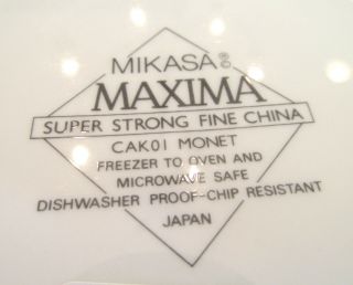 Set of (6) Mikasa MONET Dinner Plates 10 5/8 