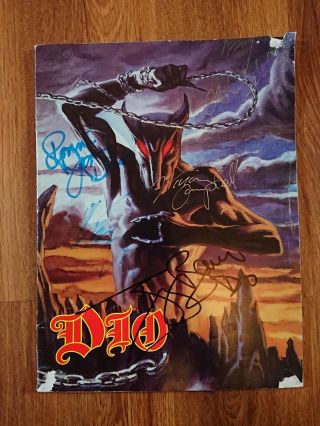 Dio Holiday Diver 1983 Signed Tour Programme Autographed
