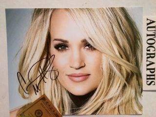 Carrie Underwood Signed Autographed Country Music Artist 8 X10 Photo W/coa