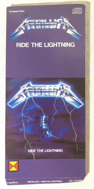 Metallica Ride The Lightning Long Box No Cd Promo Press Longbox Empty Box Only
