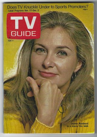 1971 Tv Guide - Joanne Woodward - John Dehner - York City Edition