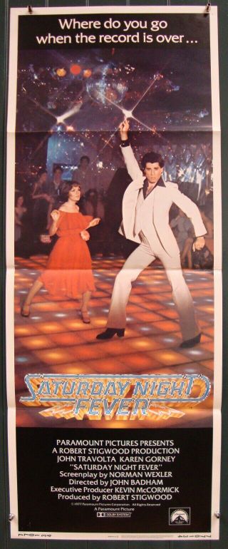Saturday Night Fever - John Badham - John Travolta - Musical - Disco - Insert Int’l (14x36