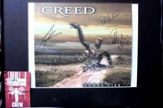 Creed Signed Human Clay 8x10 Photo Crew Pass