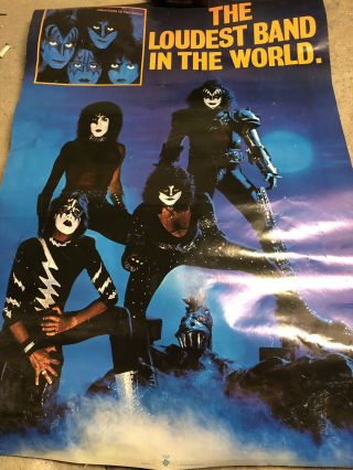 Kiss Creatures Of The Night Poster 1982 Casablanca Records Kiss Loudest Band