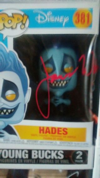 James Woods Signed Hades Funko Pop Hercules Disney
