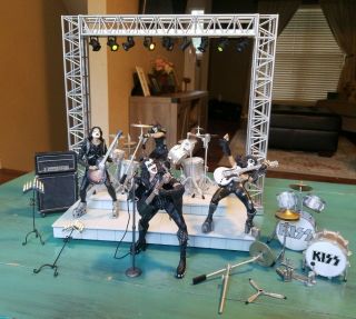 Kiss Alive Figure Stage Set Mcfarlane Special Edition Box Set Deluxe
