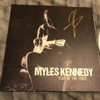 MYLES KENNEDY Year Of The Tiger Autographed Colored Vinyl (Signed White Record) 2