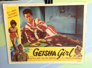 Hyer,  Martha " Geisha Girl " Lobby Card 4 1952