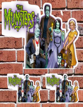 The Munsters Show School Auto Skate Home Decal Stickers