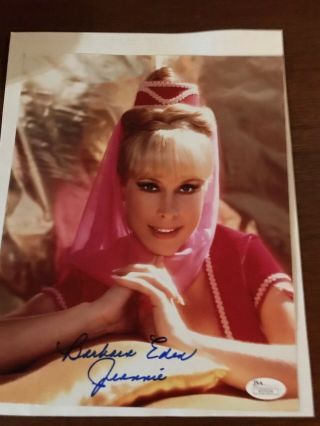 Barbara Eden Signed 8x10 Color Photo Inscribed " Jeanne 