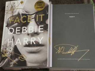Debbie Harry Signed Face It Book Blondie Autographed 1st Edition