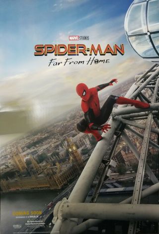 Spider - Man : Far From Home England Movie Poster Double Sided 27x40