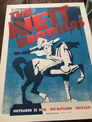 The Avett Brothers Chicago 2013 Numbered Print Poster Artist Nov 22 Kyle Baker 3