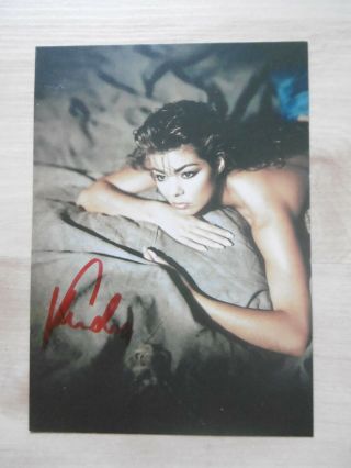 Sandra (lauer/cretu) Pop - Singer Signed 4x6 Inch Postcard Autograph