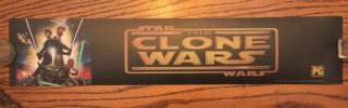 Star Wars The Clone Wars Mylar 5x25 Poster Rare Lucasfilm