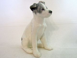 Dog Puppy Laika Vintage 1964 - 1974 Ussr Russian Zik Konakovo Faience Figurine